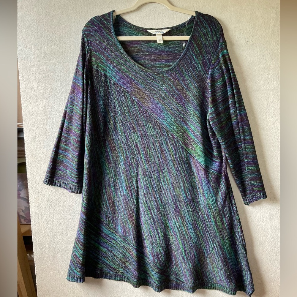 Krazy Kat Multicolor Knit Women's Top. Size XXL